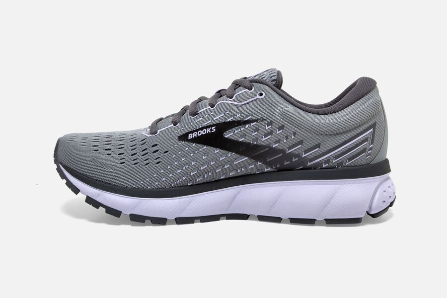 Ghost 13 Road Brooks Running Shoes NZ Womens - Grey/Black/Purple - KRJLYE-495